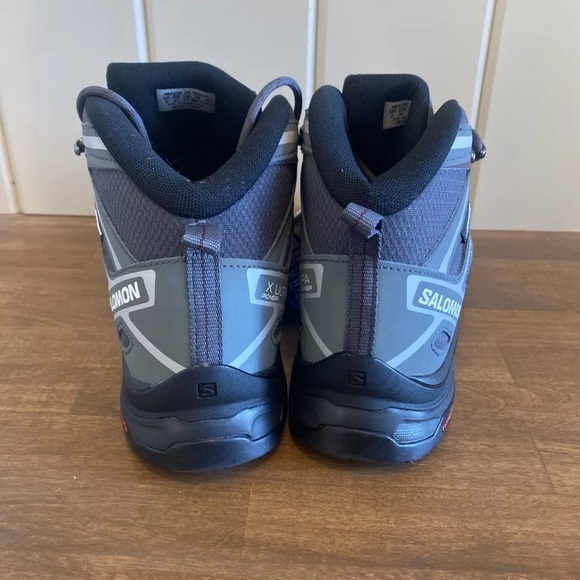 Salomon X Ultra Pioneer Mid CSWP Hiking Boot 9.5 EU 42 Ebony/Stormy Weather - Picture 5 of 8